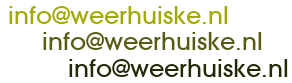WEERHUISKE.nl - neem het adres in de knop over om me te mailen